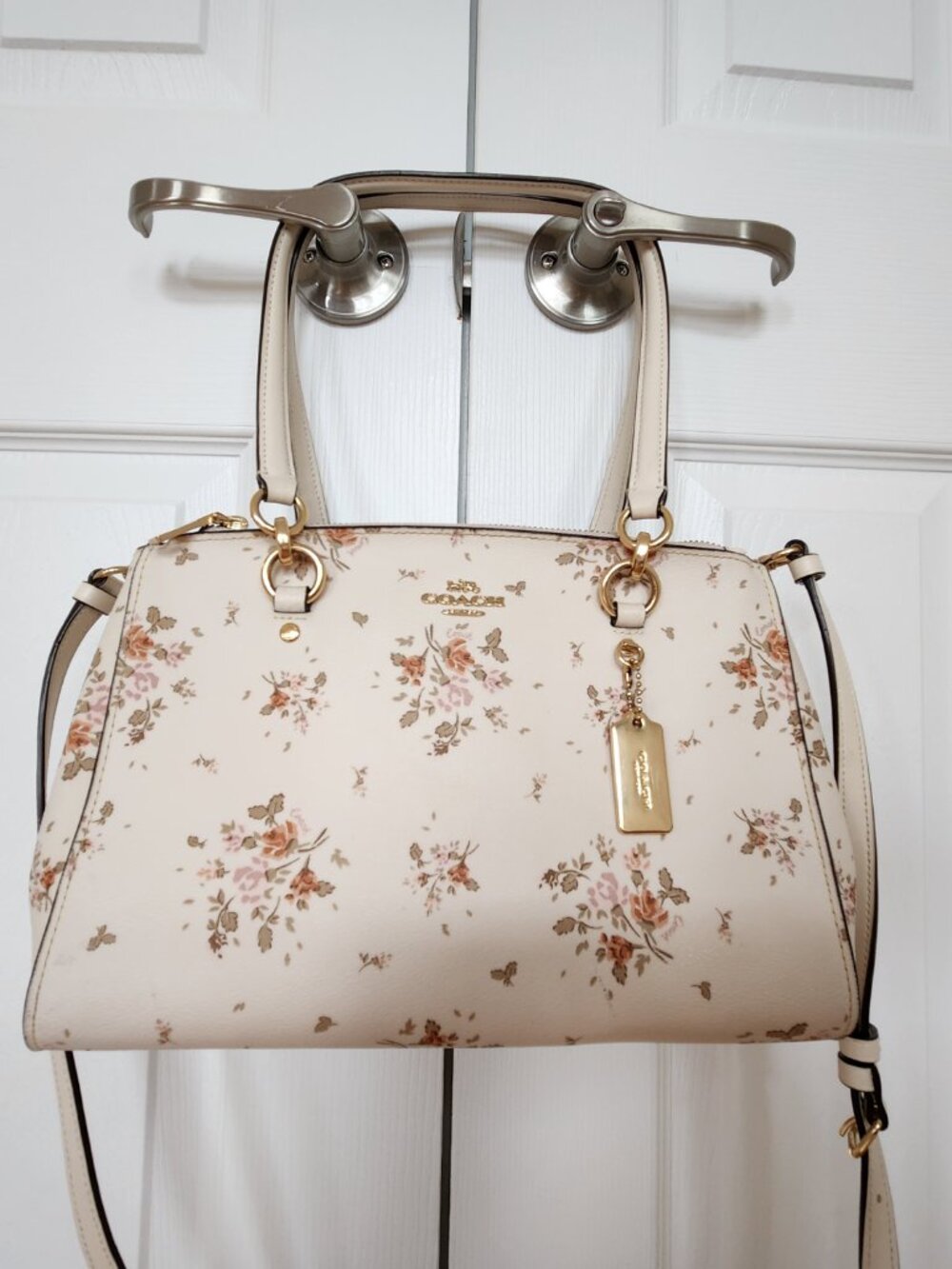 COACH  ETTA CARRYALL BAG IN IN ROSE BOUQUET PRINT  M1923 -91509 - Picture 13 of 13